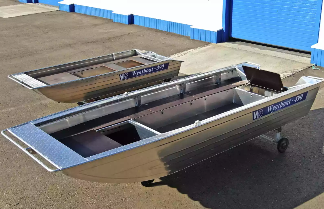 Алюминиевая лодка Wyatboat-490 Jonboat в Бердске