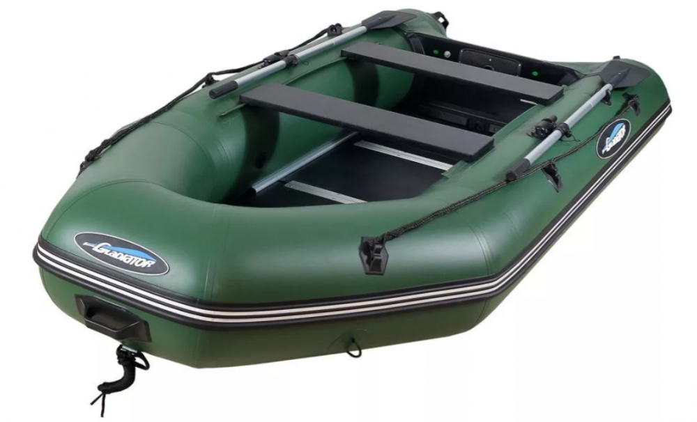 МОТОРНО-ГРЕБНАЯ ЛОДКА ПВХ GLADIATOR А 340 ТК С ФАНЕРНЫМ ПОЛОМ в Бердске