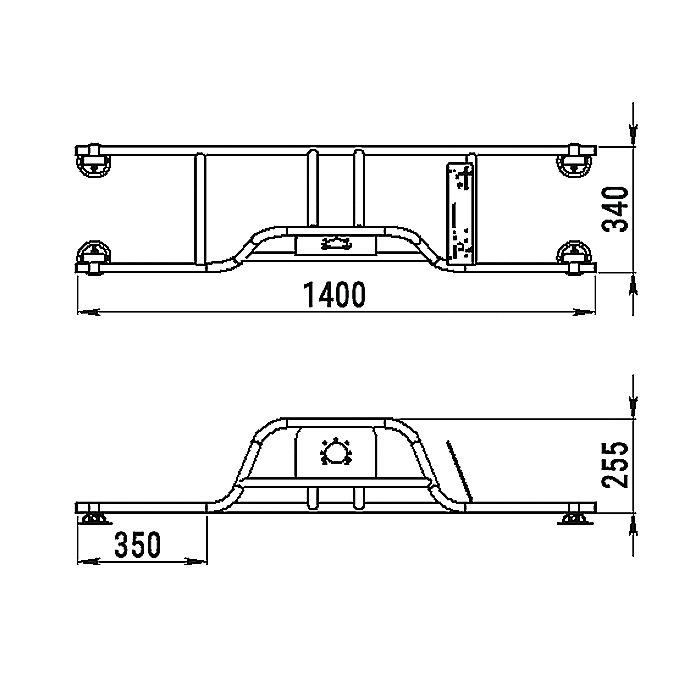 Стойка рулевая с бортовым креплением малая в Бердске