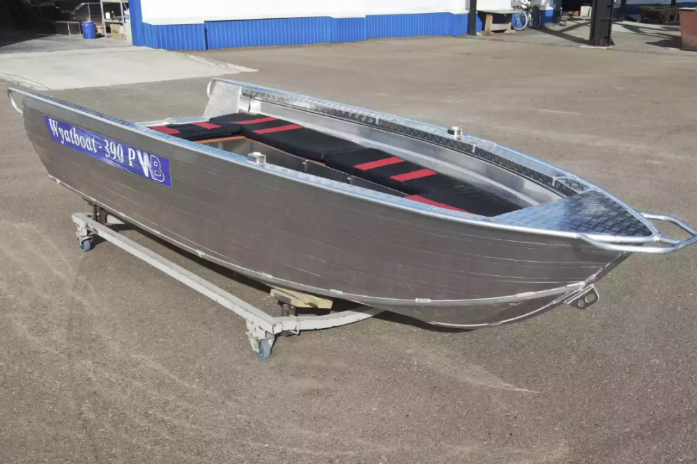 Алюминиевая лодка Wyatboat-390РМ увеличенный борт в Бердске