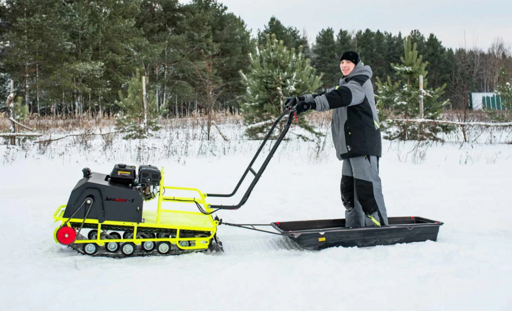 Мотобуксировщик Бурлак ХОЗЯИН-1 (капот ткань) в Бердске