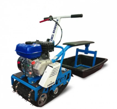 Мотобуксировщик НЕВА МС-1К с санями и сиденьем в Бердске