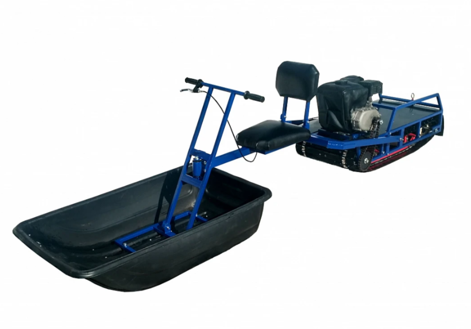 Мотобуксировщик толкач Альбатрос-XL8 с модулем. С фарой, склизы в Бердске