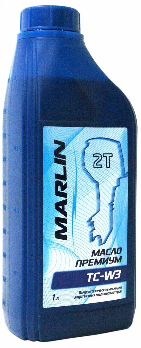 МАСЛО ПОЛУСИНТЕТИЧЕСКОЕ MARLIN ПРЕМИУМ 2Т, TC-W3, 1 ЛИТР в Бердске