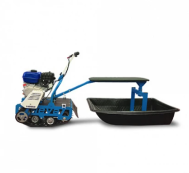 Мотобуксировщик НЕВА МС-1К с санями и сиденьем в Бердске