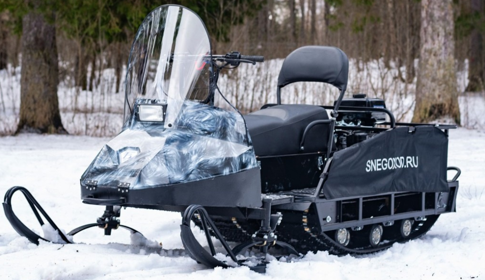 Миниснегоход Бурлак Егерь Экспедитор 15 л.с. , реверс, тормоз, капот белый в Бердске
