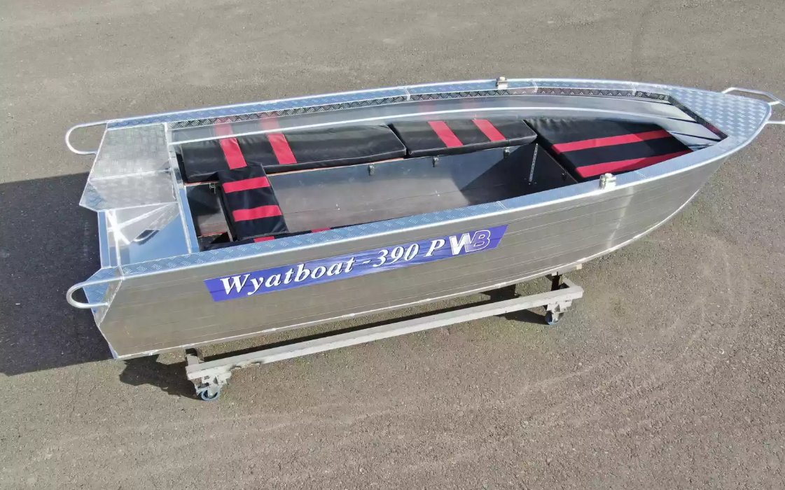 Алюминиевая лодка Wyatboat-390РМ увеличенный борт в Бердске