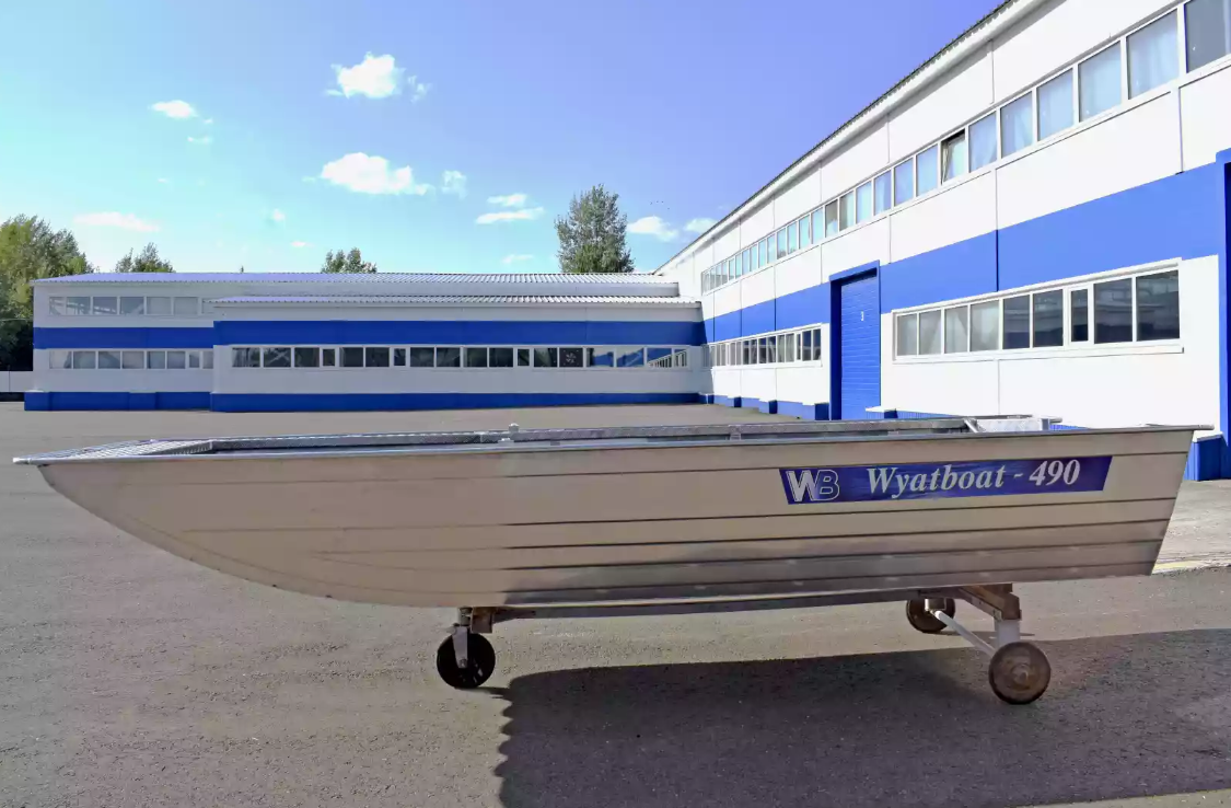 Алюминиевая лодка Wyatboat-490 Jonboat в Бердске