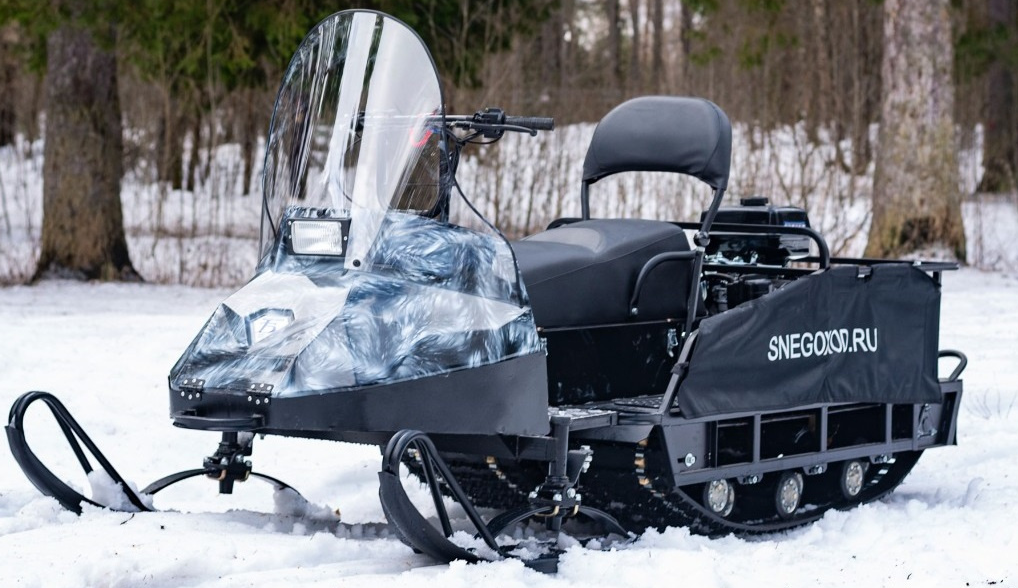 Миниснегоход Бурлак Егерь Экспедитор 15 л.с. , реверс, тормоз, капот белый в Бердске