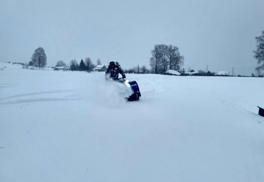 Мотобуксировщик Альбатрос-XLV 15 тележки, 1450 мм в Бердске