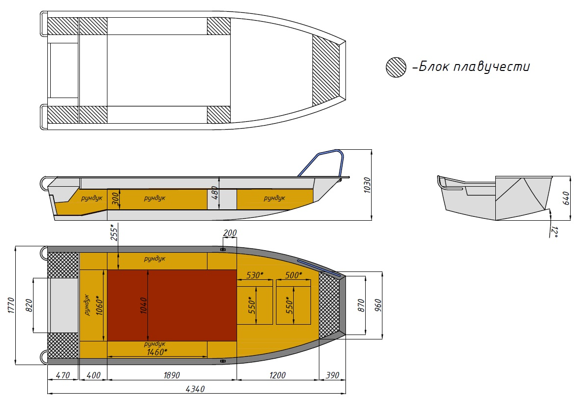 Алюминиевая лодка  Wyatboat-430 Master Fish в Бердске
