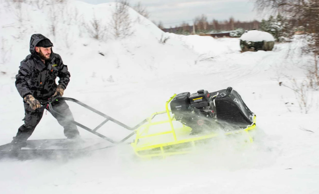 Мотобуксировщик Бурлак ХОЗЯИН-1 (капот ткань) в Бердске