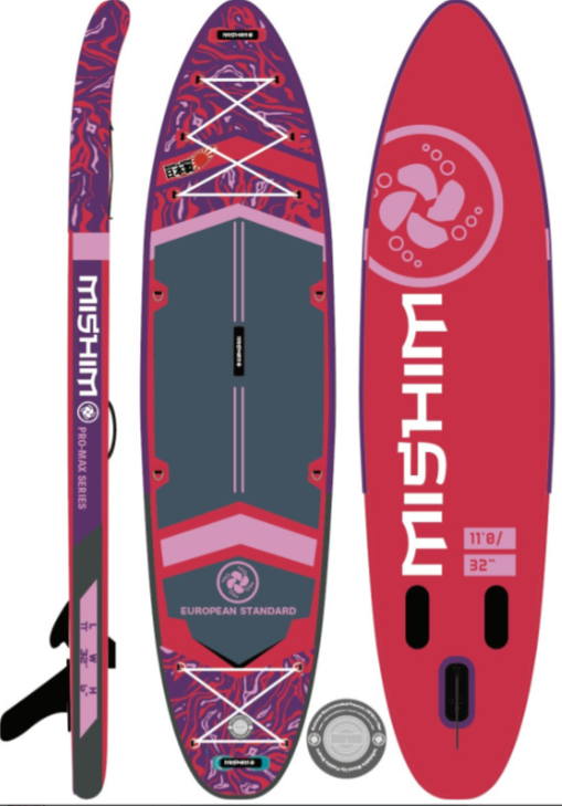 SUP (САП) Доска MISHIMO PRO-MAX Viva Magenta 10.8’ (330см) в Бердске