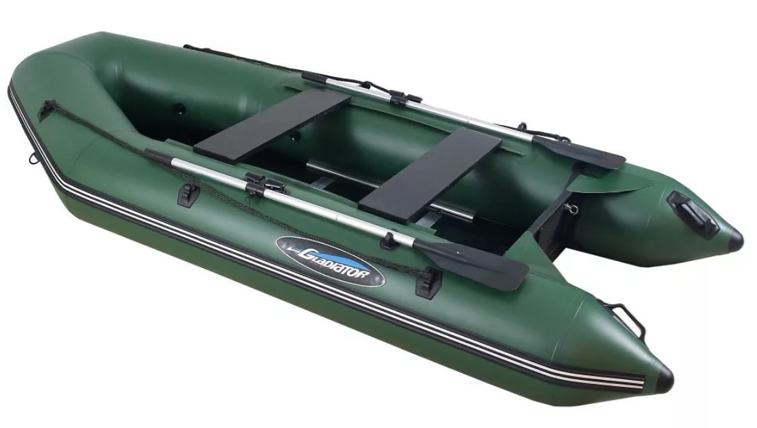 МОТОРНО-ГРЕБНАЯ ЛОДКА ПВХ GLADIATOR А 340 ТК С ФАНЕРНЫМ ПОЛОМ в Бердске