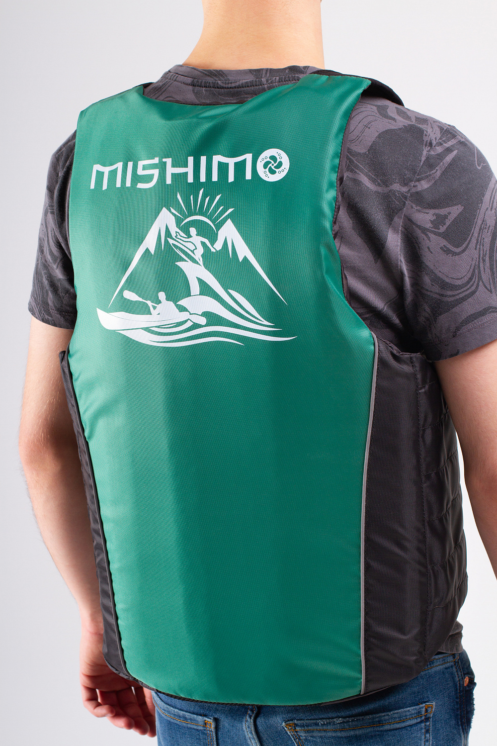 Жилет спасательный MISHIMO PRO Премиум качества Черно-зеленый в Бердске