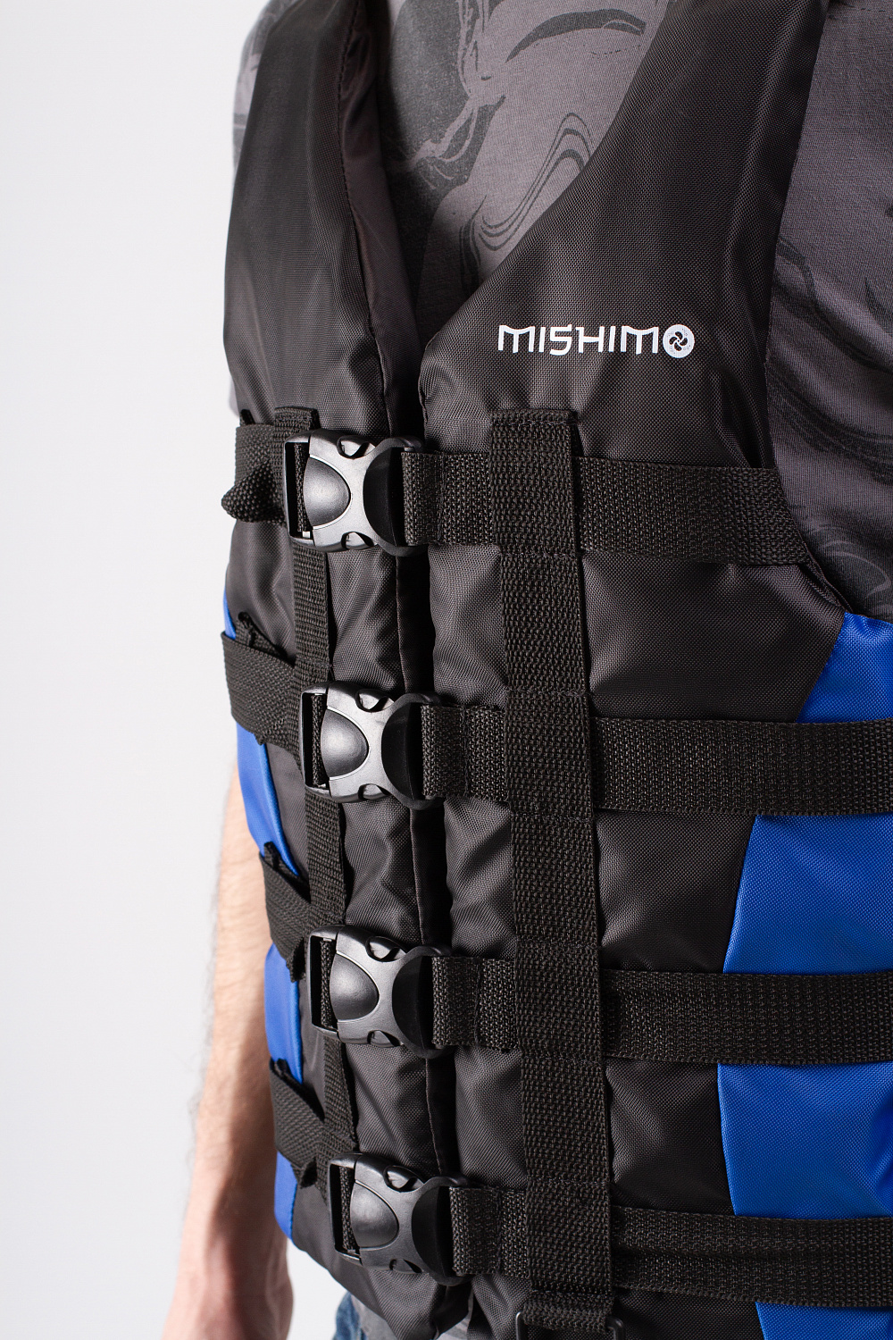 Жилет спасательный MISHIMO PRO Премиум качества Черно-синий в Бердске