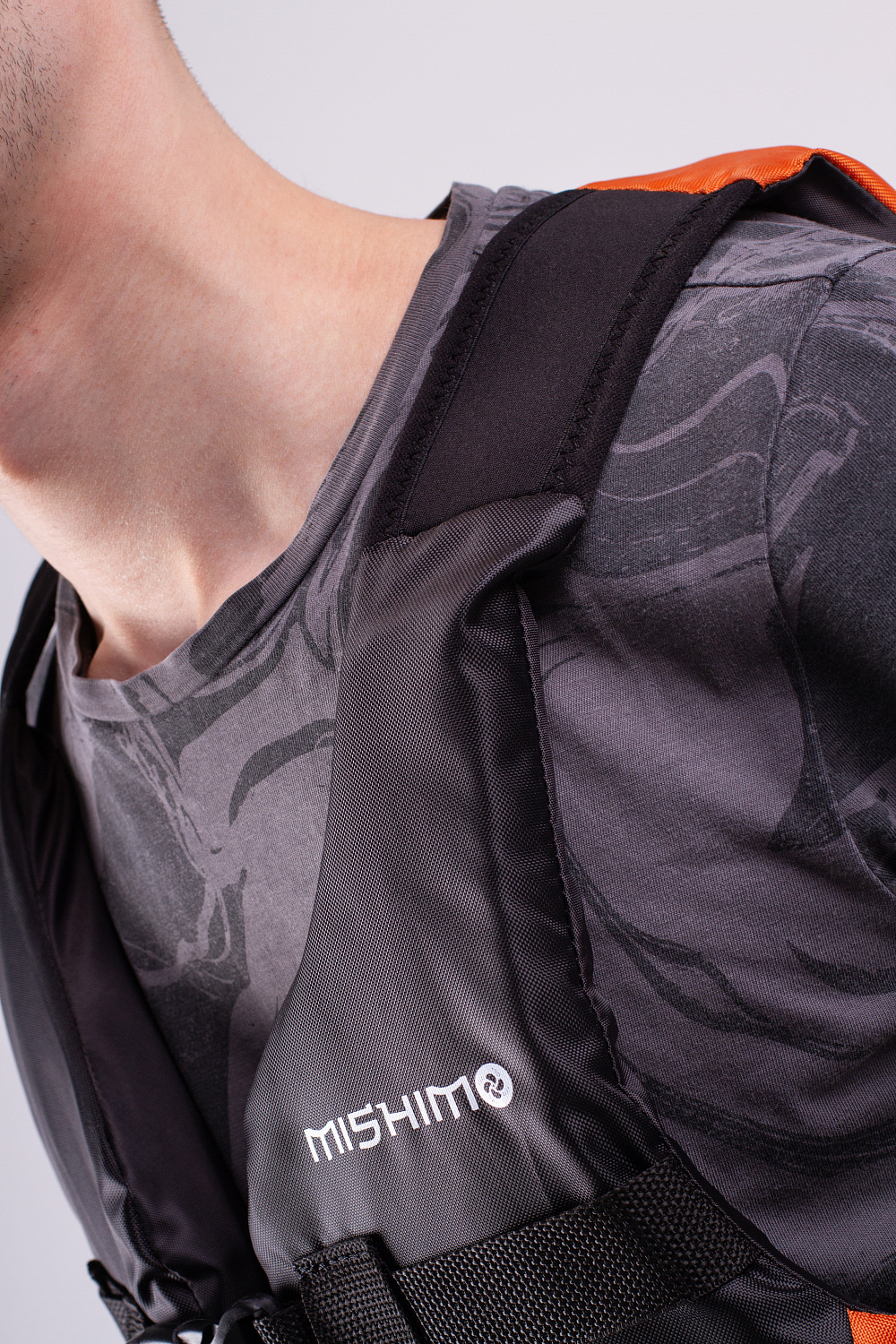 Жилет спасательный MISHIMO PRO Премиум качества Черно-оранжевый в Бердске