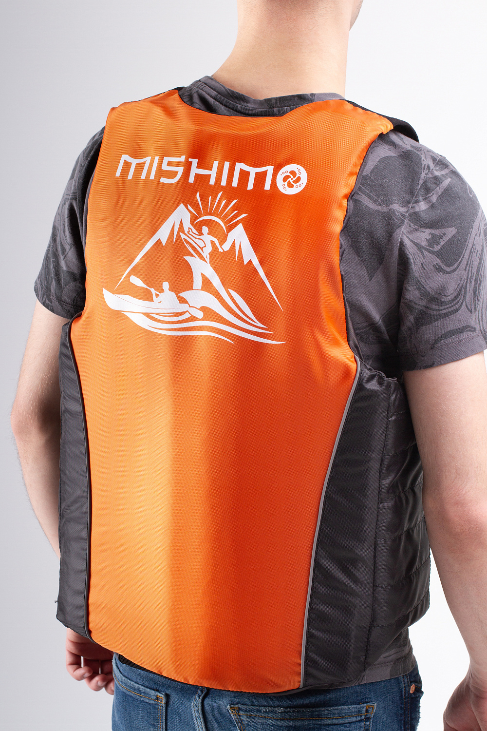 Жилет спасательный MISHIMO PRO Премиум качества Черно-оранжевый в Бердске